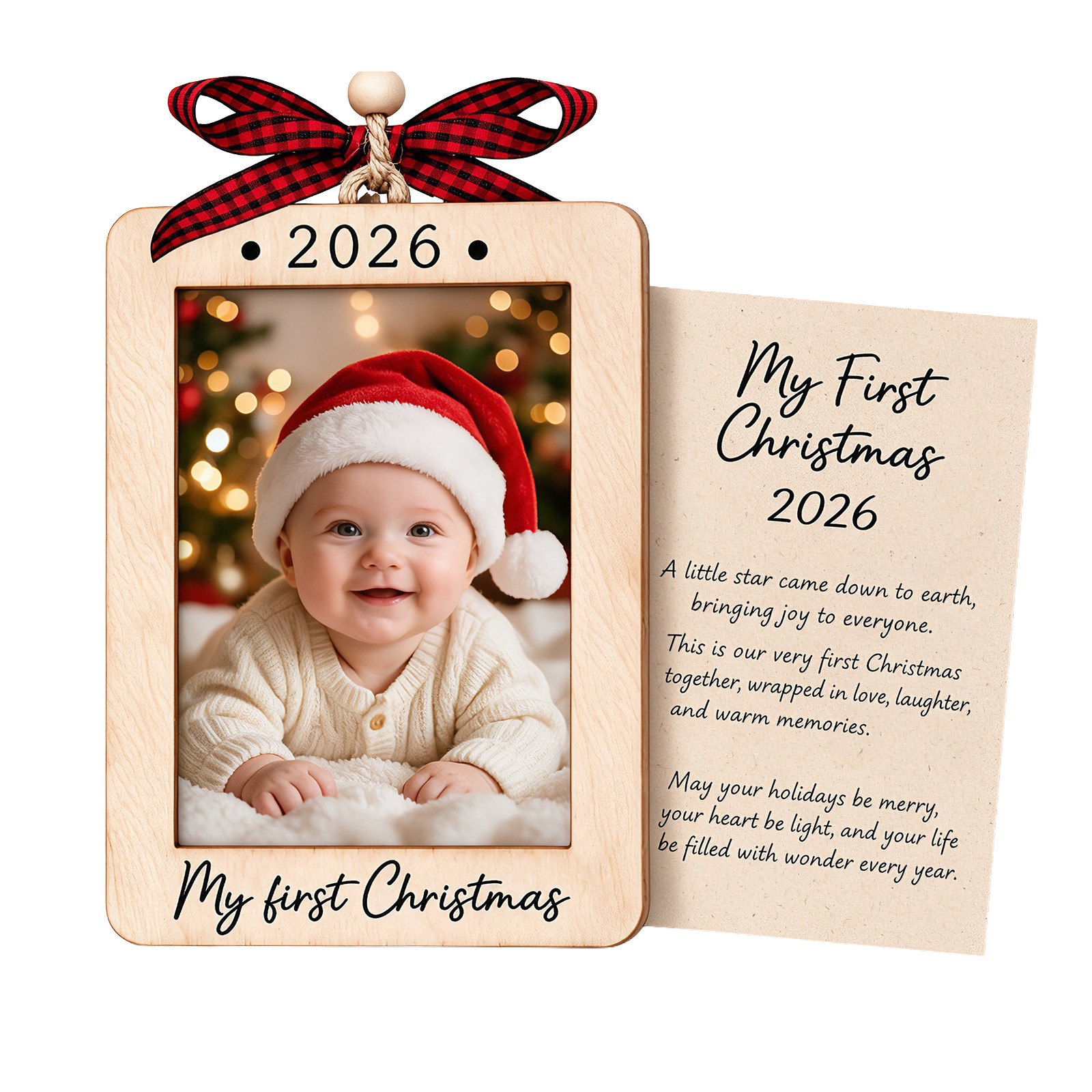 My First Christmas Picture Frame, Baby's First Christmas Ornament 2026