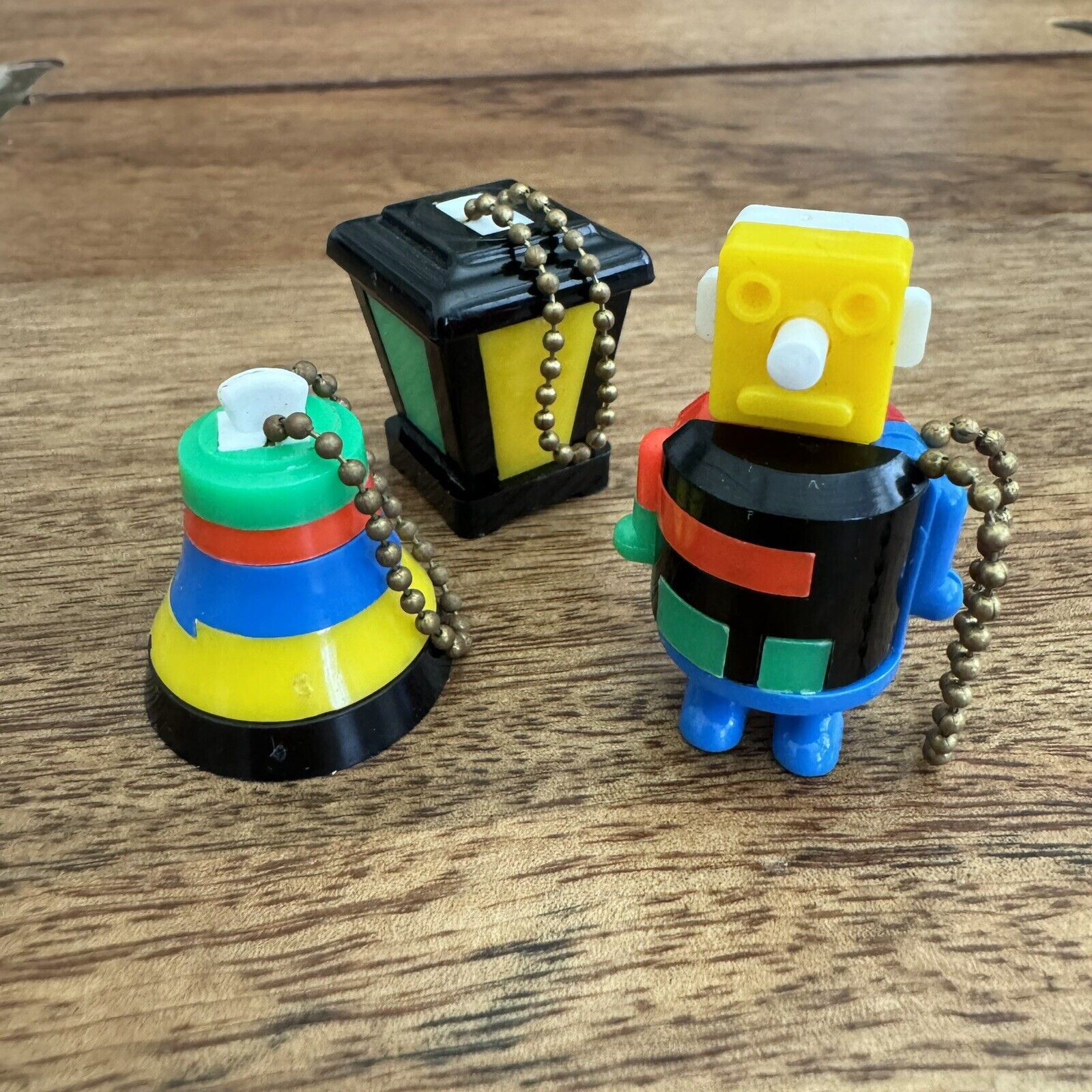 Lot of 3 Mini Plastic Puzzles Keychains