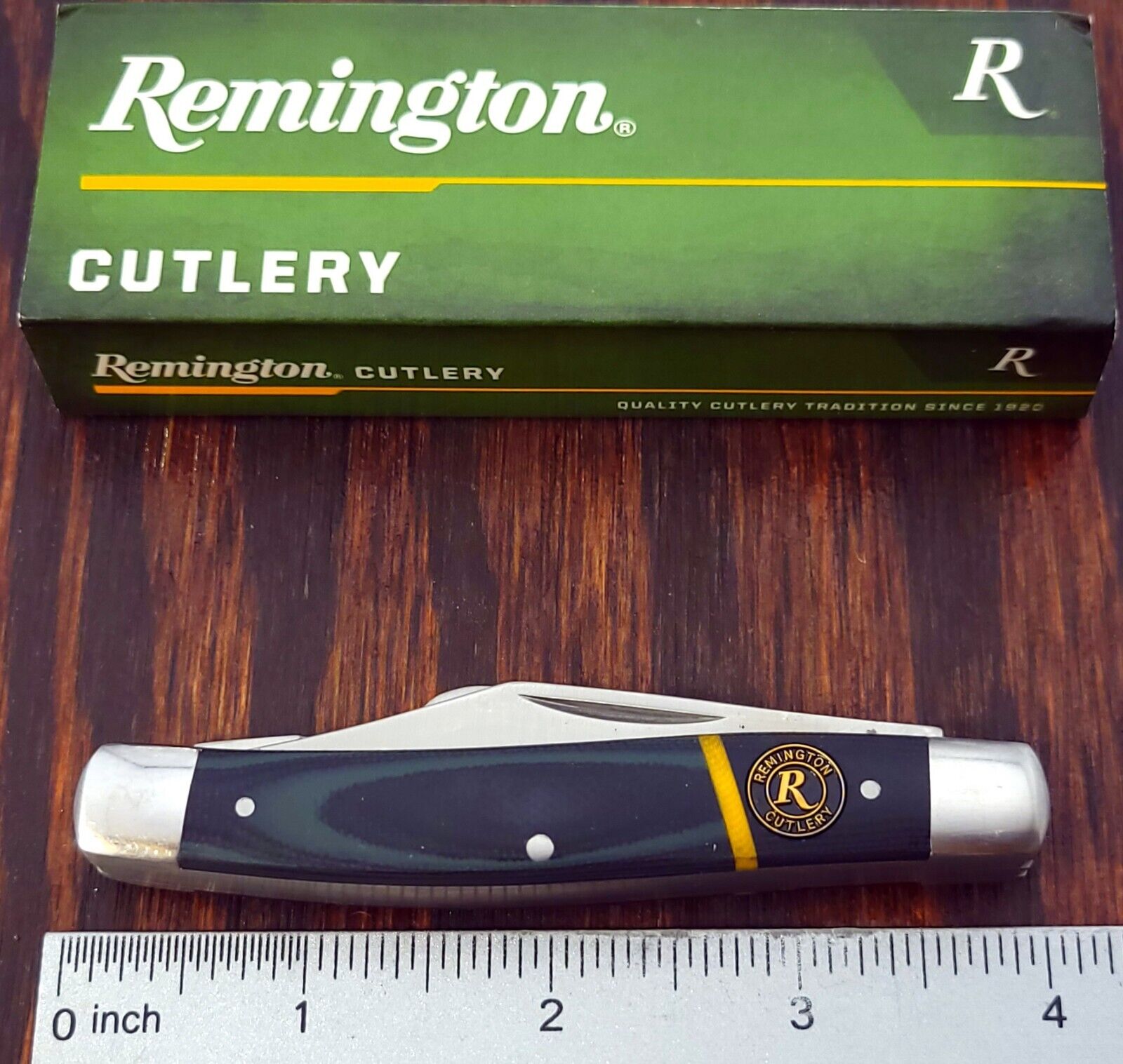 Remington Cutlery Knife 3 Blade Stockman Hunter G10 Handles NIB