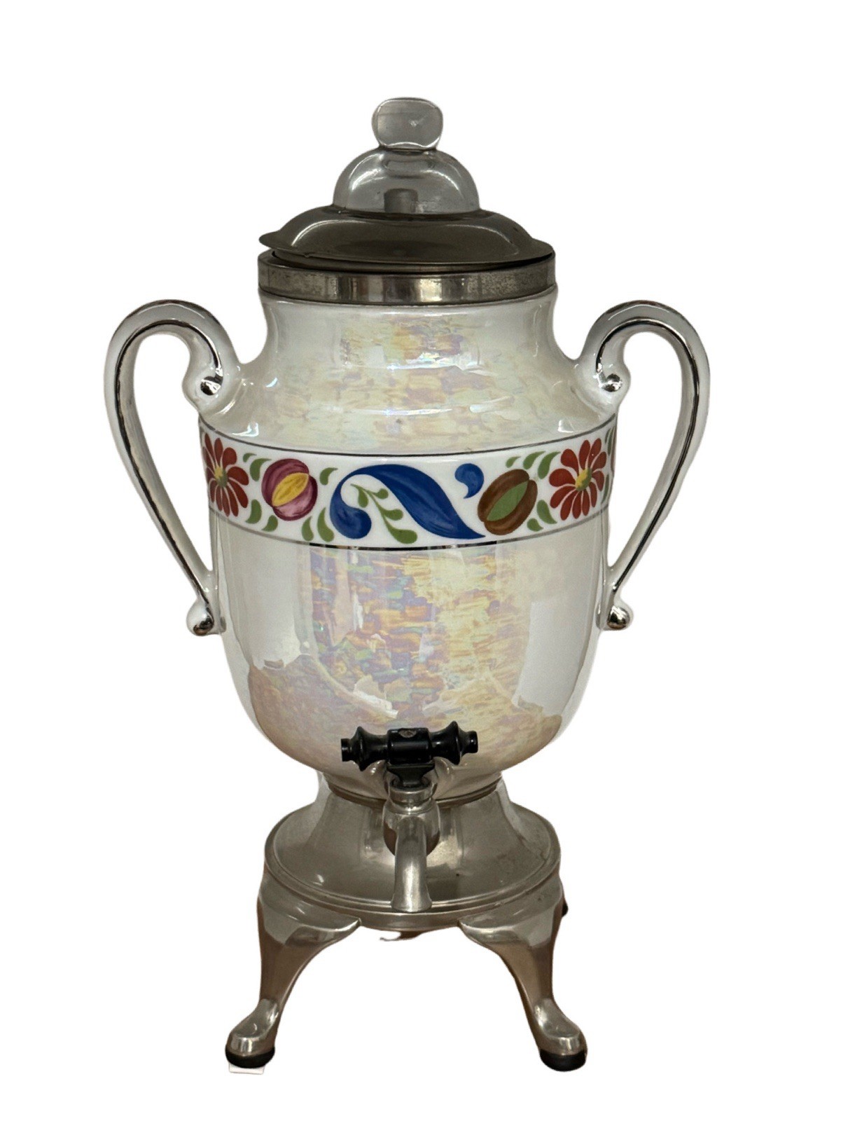 ATQ Royal Rochester Percolator Lusterware Electric With Original Cord 1924 EUC
