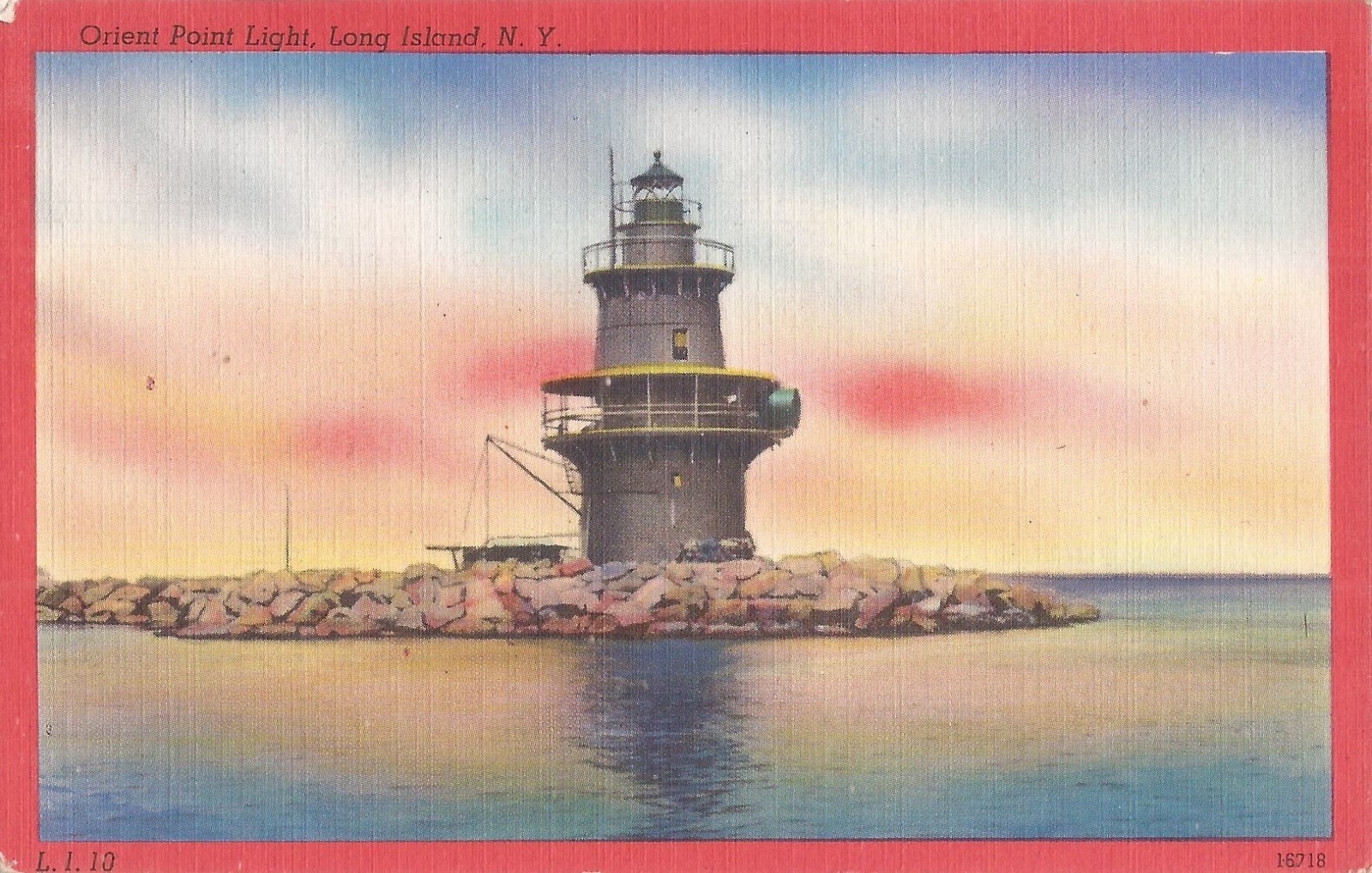 Orient Point, NEW YORK - Lighthouse - 1954 - Suffolk County