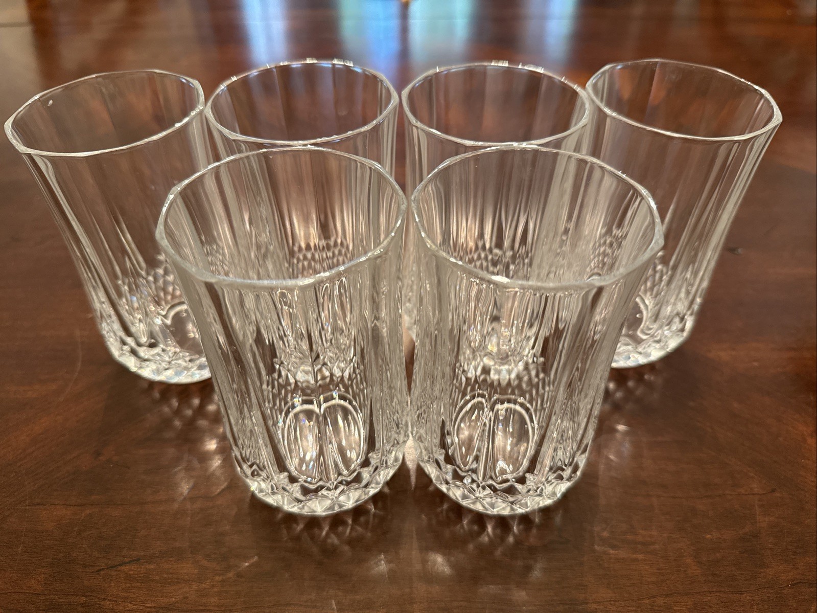 Vintage Cristal d’Arques France Longchamp Lead Crystal Highballs Set of 6