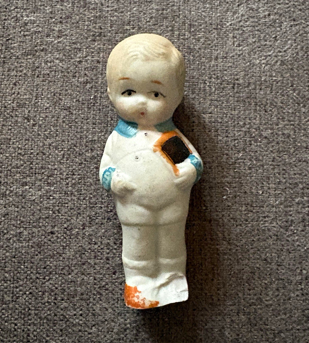 Vintage 1950s Frozen Charlotte bisque porcelain penny doll made in Japan