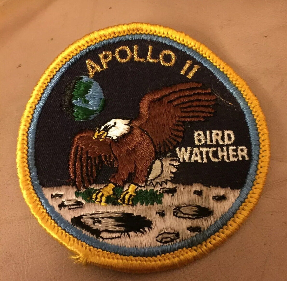 NASA Apollo 11 Authentic 1969 patch Lion Brothers Bird Watchers Mint