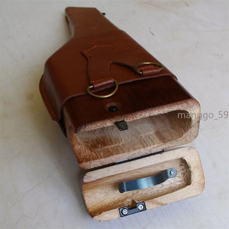 US STOCK Handmade WW2 German Mauser C96 Wood Holster Butt Broomhandle Collect