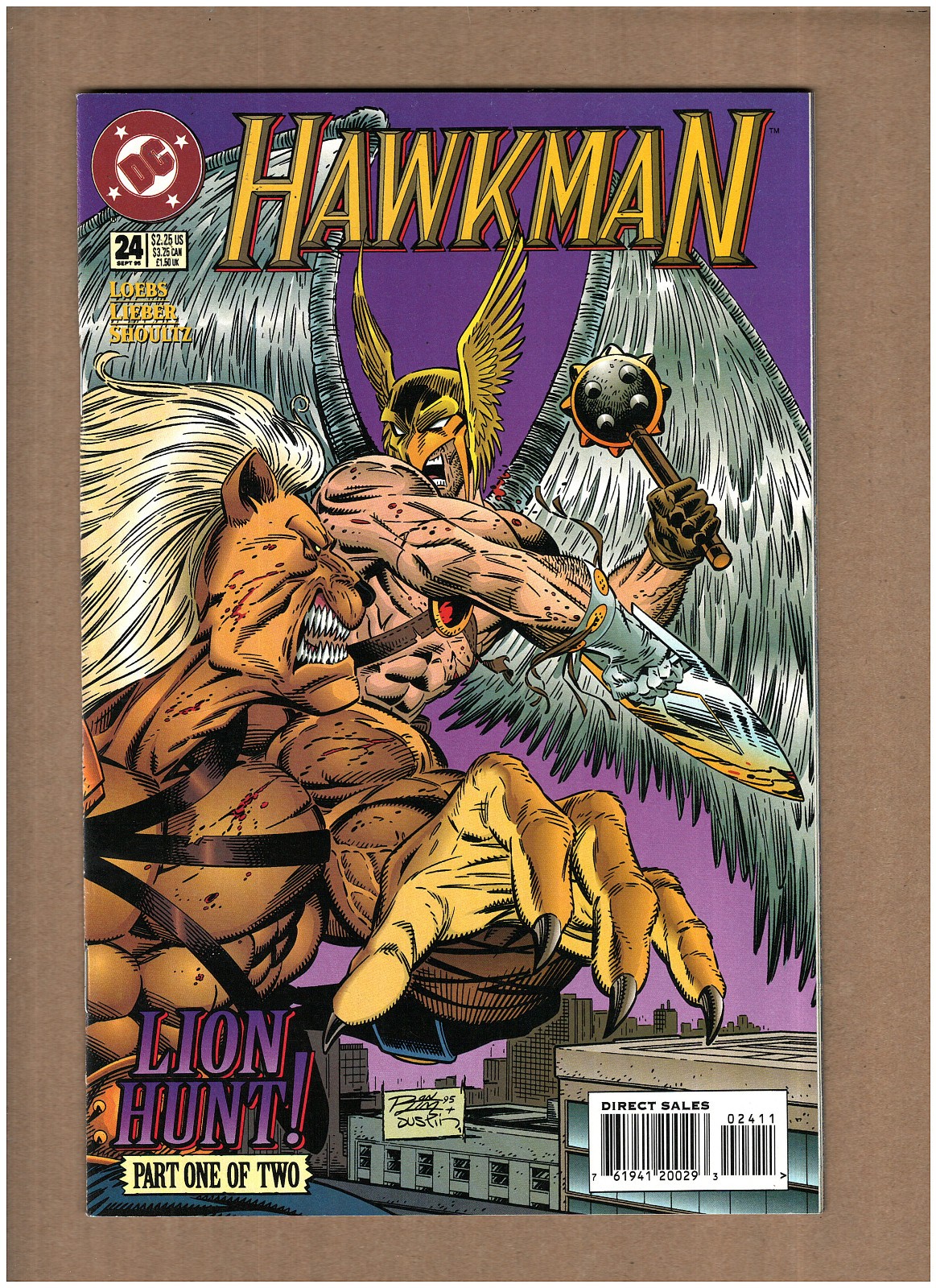Hawkman #24 DC Comics 1995 RON LIM NM- 9.2