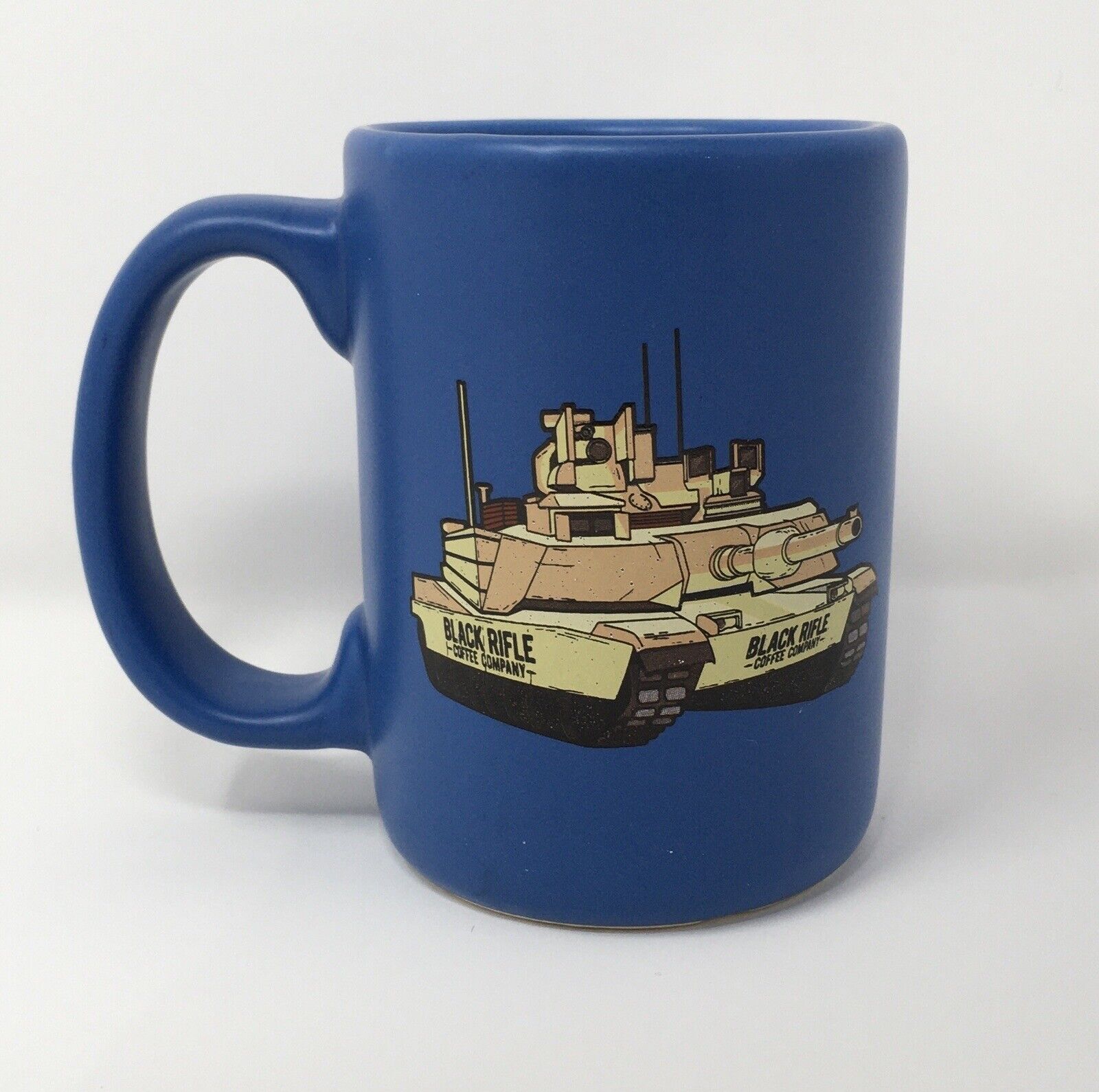 Black Rifle Coffee Company Mug Blue With Tank And Logo Made in USA