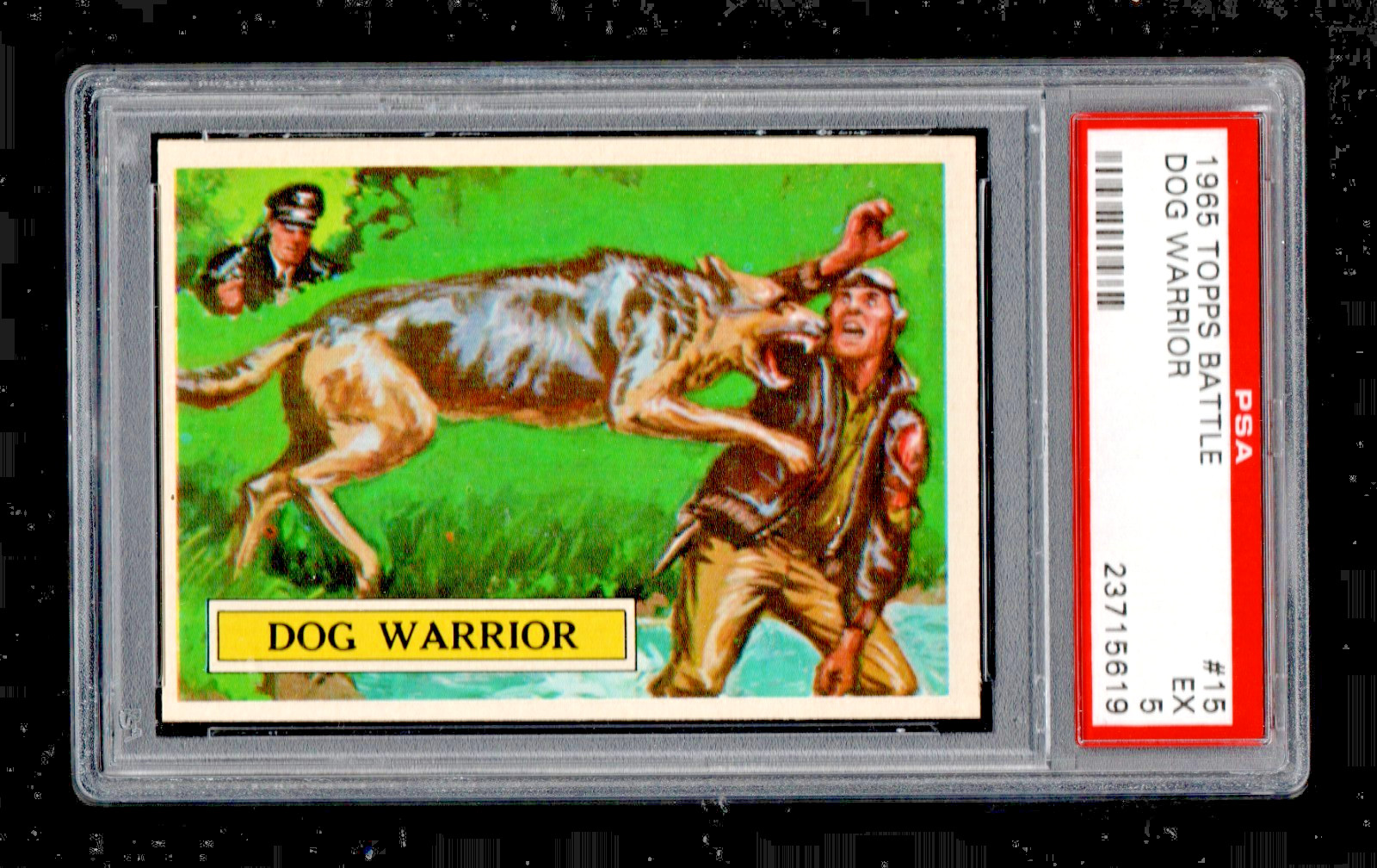 1965 Topps Battle #15 Dog Warrior PSA 5