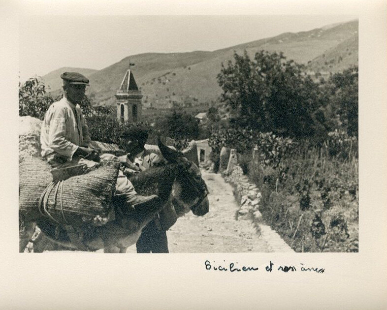 Vintage Photo Sicily Sicilian Countryside Italy 1937