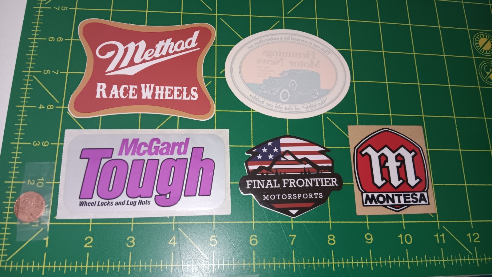 X5 small LOT STICKER DECAL OLD STOCK ORIGINAL SKU#2AY