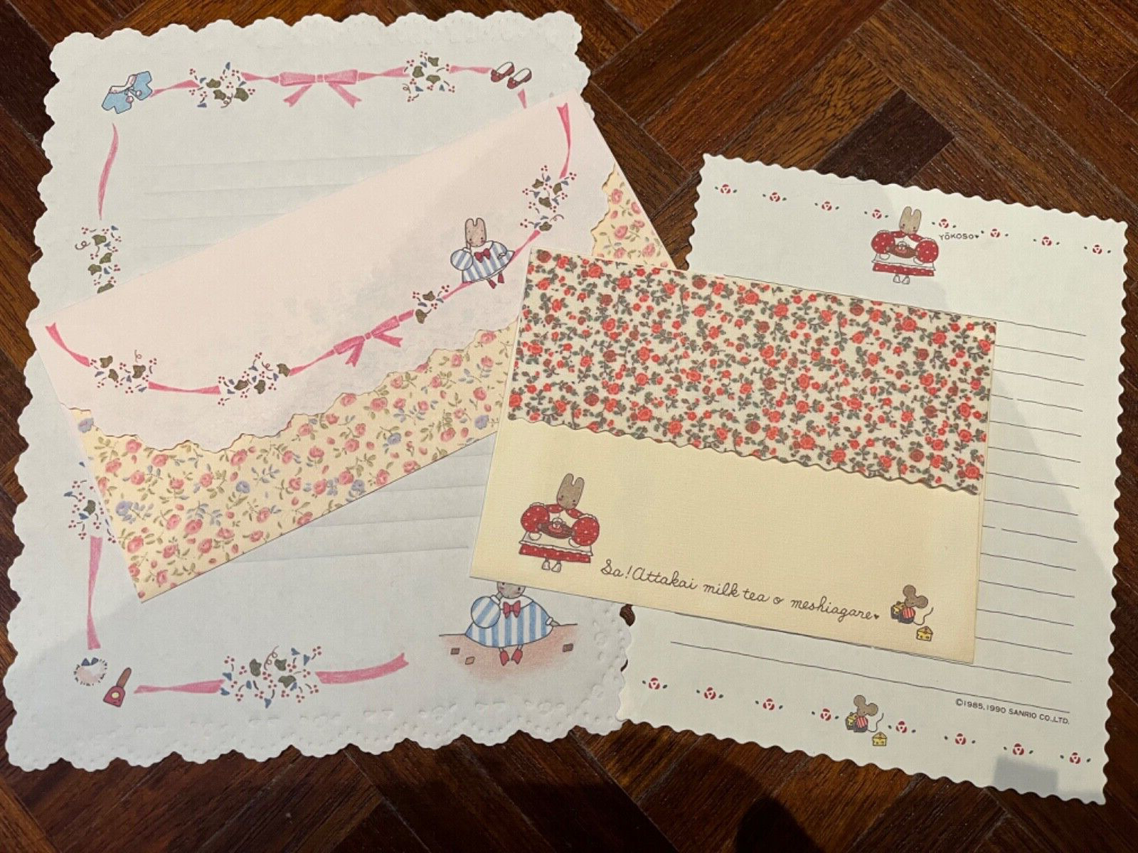 Vintage Sanrio - Rare Marron Cream letter sets