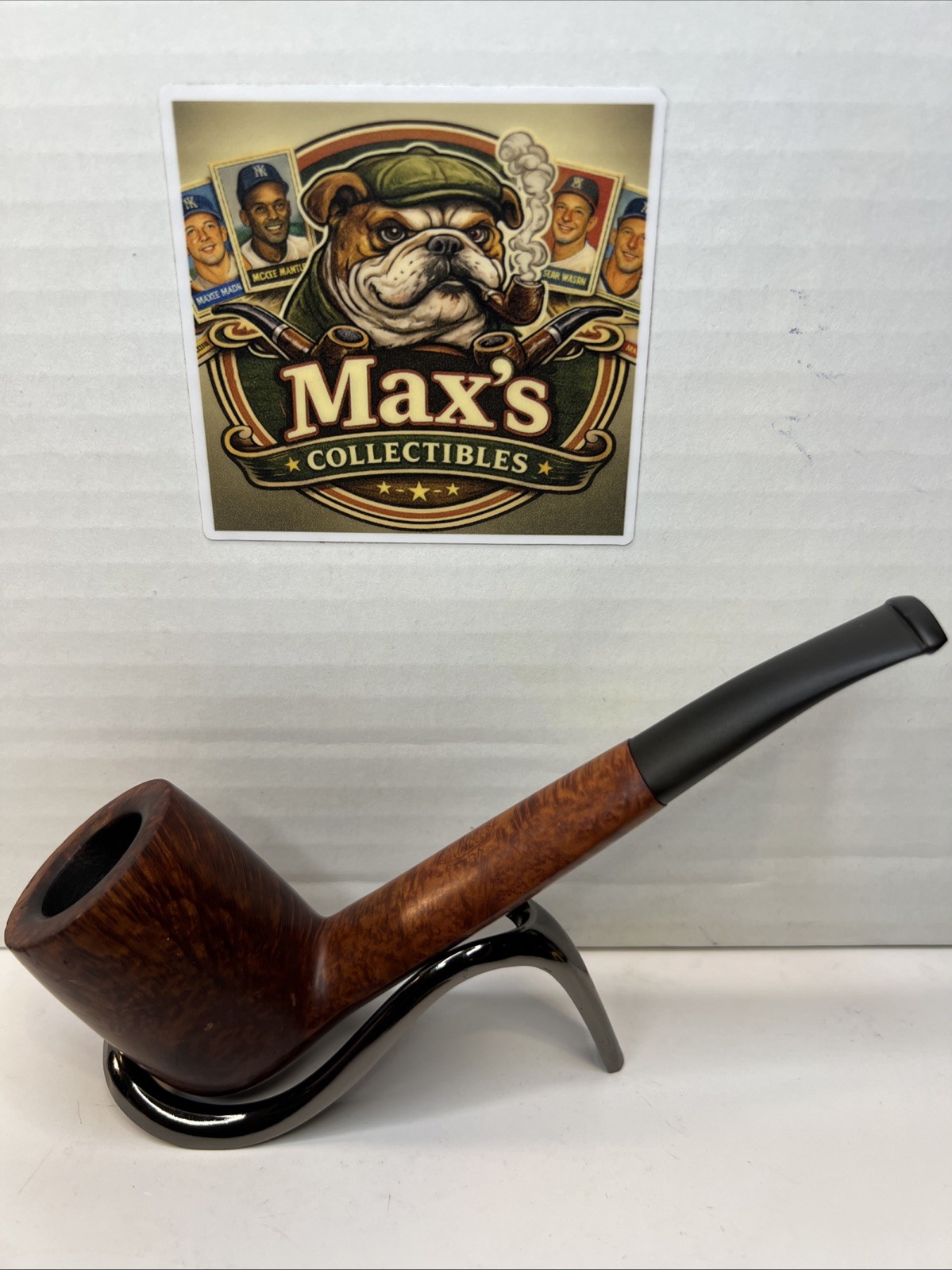 Vintage Savinelli Extra 814 KS Half-Bent Canadian Estate Pipe-Italy-Vulcanite