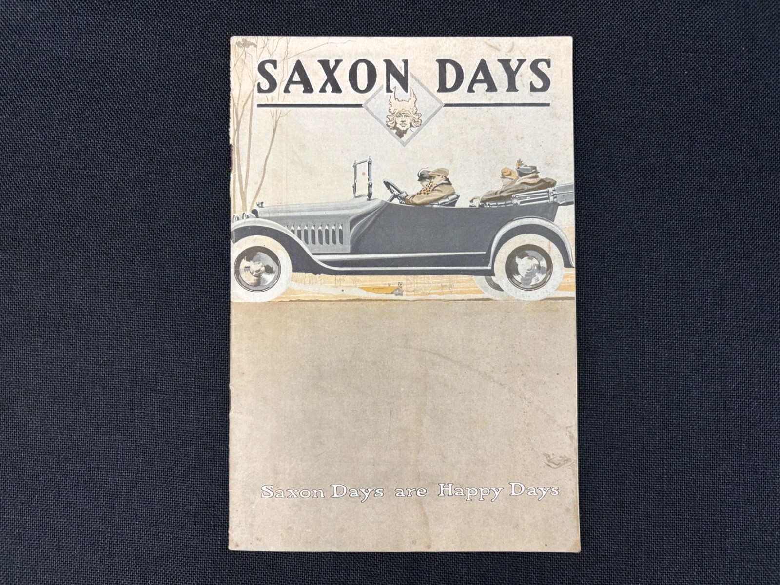 Antique 1914 1915 Saxon Days Six & Roadster Motor Car Brochure Booklet Pamphlet
