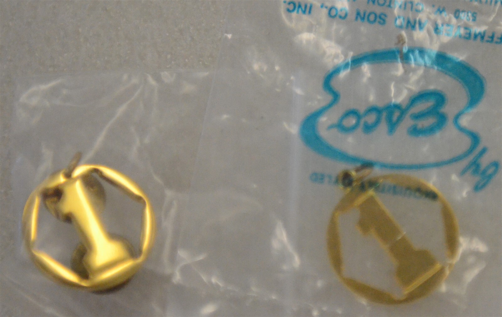 Snap-on Tools 24K Gold Plated Pin & Pendant Vintage Old NOS From the 1970\'s