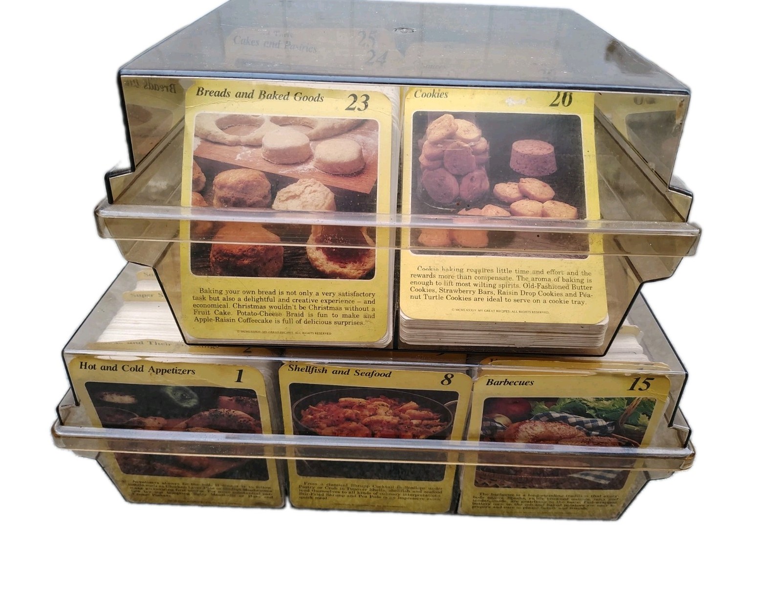 My Great Recipes Card Set Original Files 1-33 Retro 1984 2000+ Recipes Vintage 