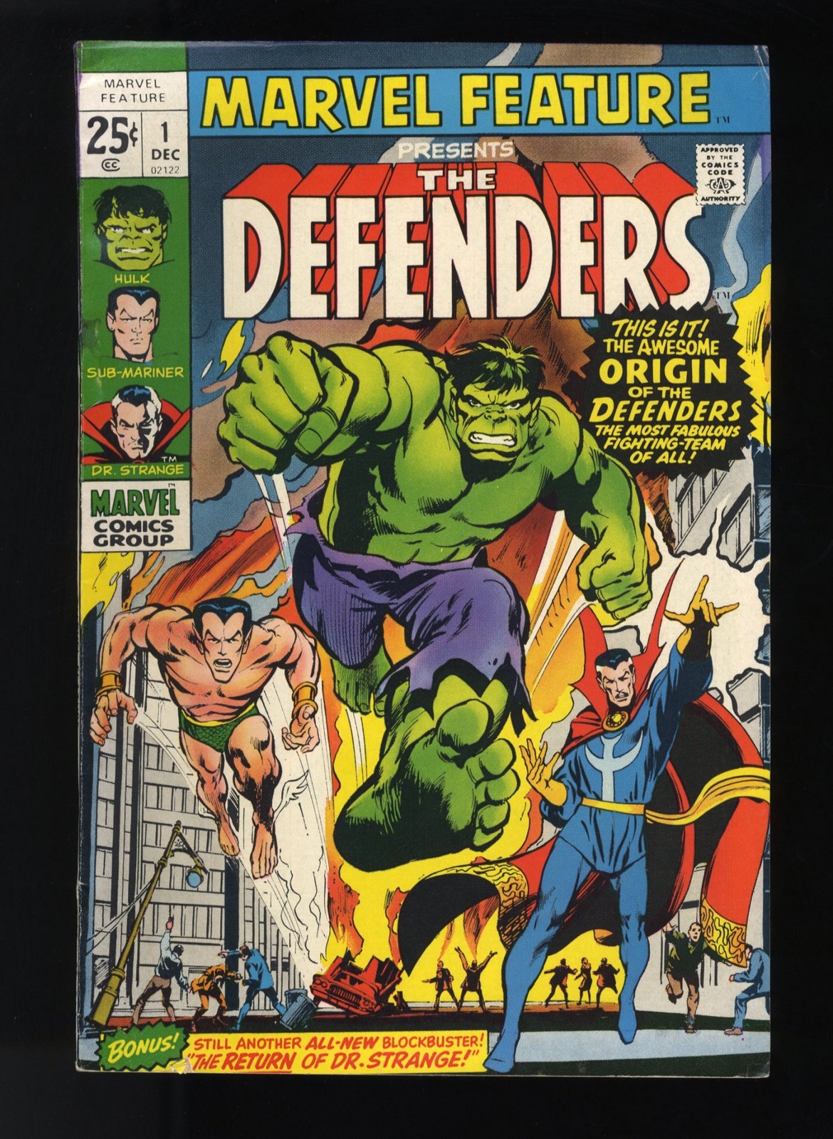 Marvel Feature (1971) #1 FN+ 6.5 1st Appearance and Origin Defenders Marvel