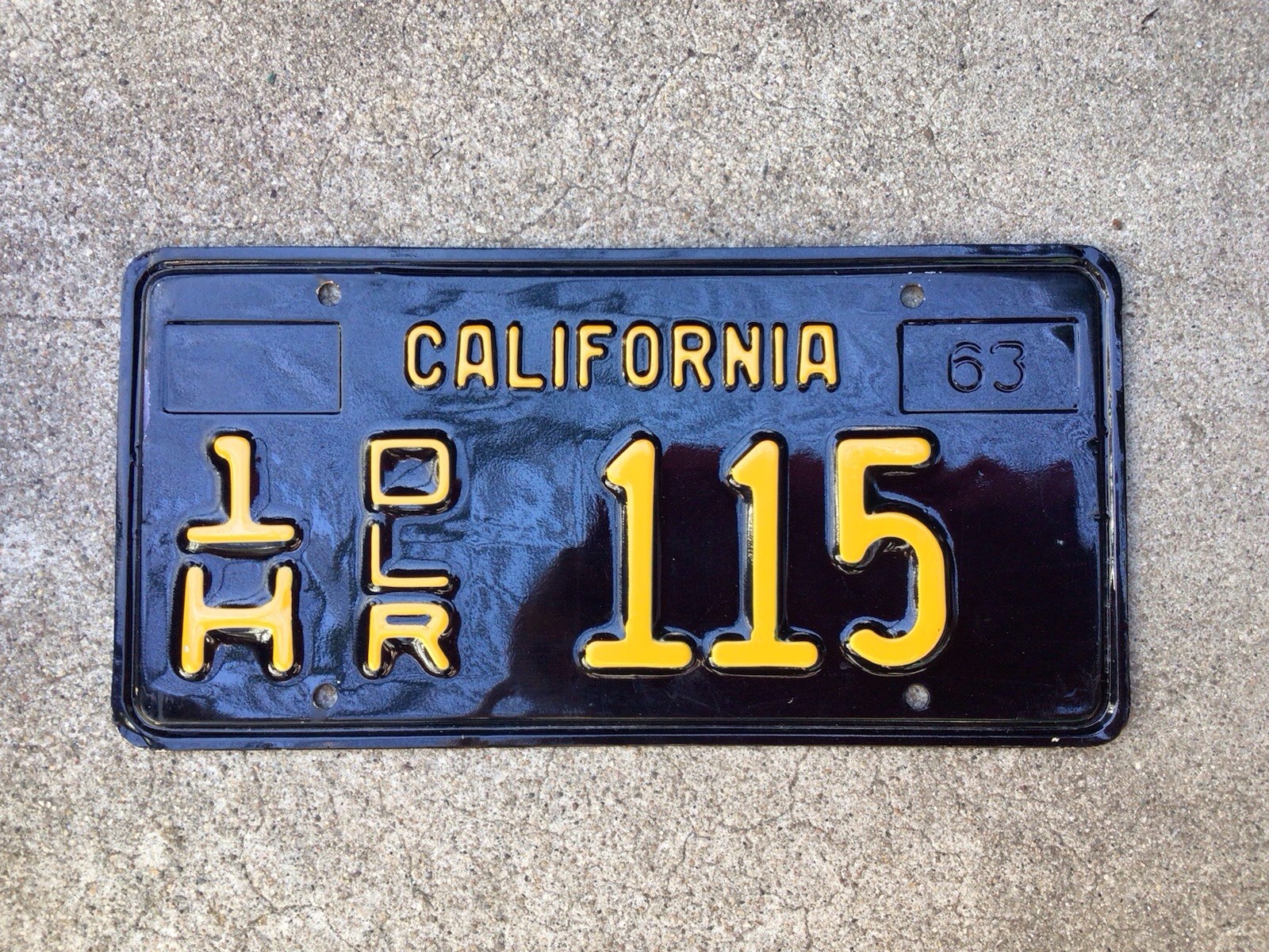 1963 - CALIFORNIA - DEALER - LICENSE  PLATE