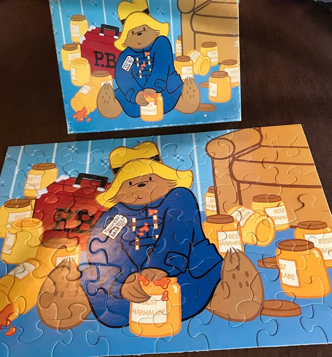 1984 HALLMARK SPRINGBOK PADDINGTON BEAR PUZZLE PLEASE LOOK AFTER THIS BEAR 48 PC