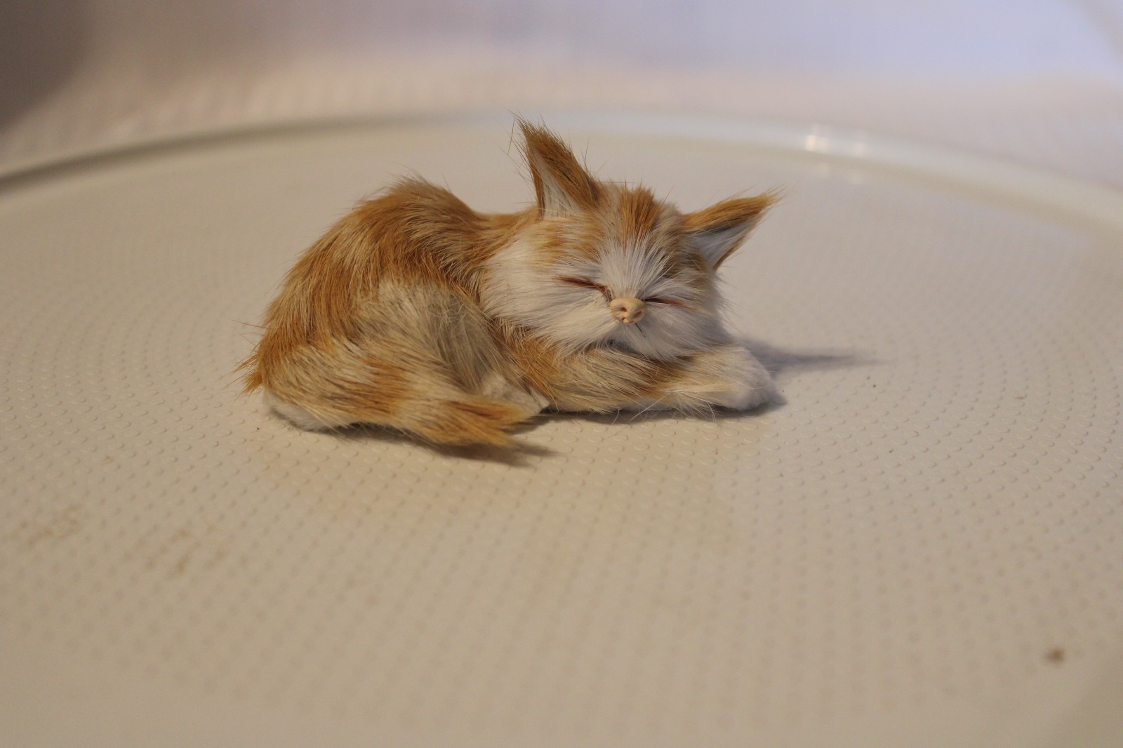 Vintage Realistic Sleeping Kitten 3.5