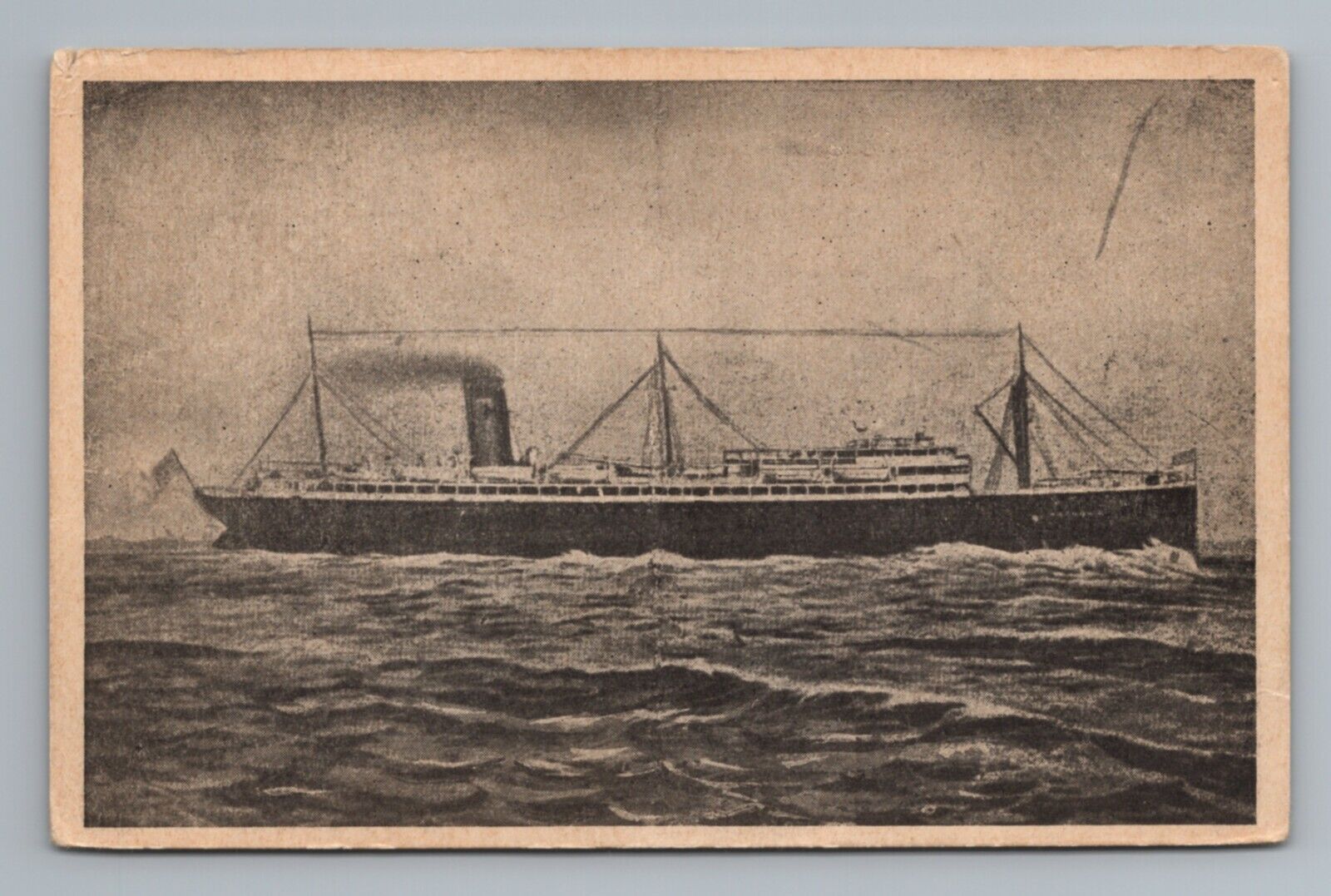 U.S.S. Matsonia Steam Ship Liner Steamship DB Postcard