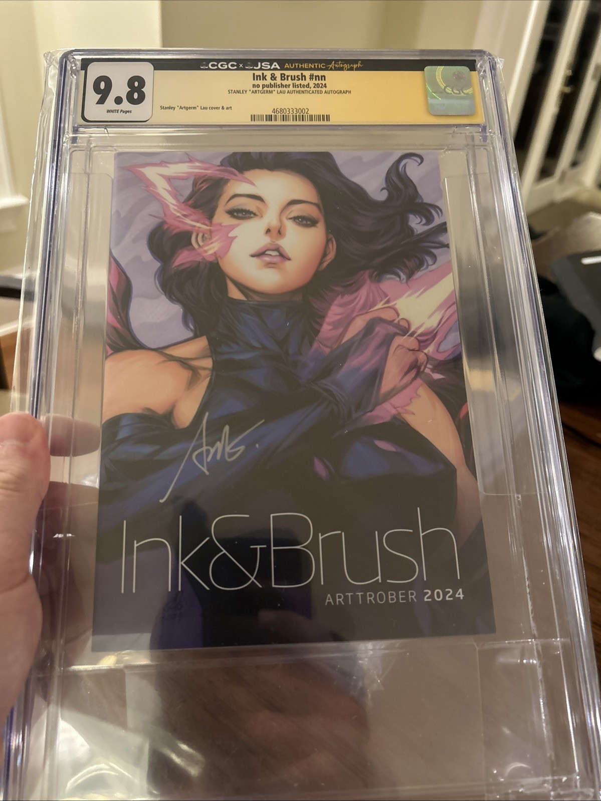 Artgerm - Stanley Lau - Ink & Brush 2024 Sketchbook  Signed CGC 9.8