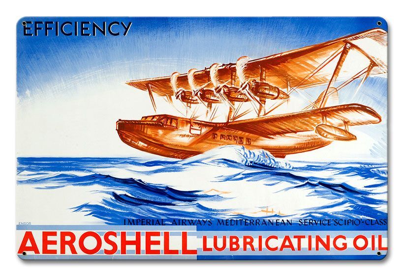 AEROSHELL LUBRICATING OIL IMPERIAL AIRWAYS 18\ AEROSHELL LUBRICATING OIL IMPERIAL AIRWAYS 18\