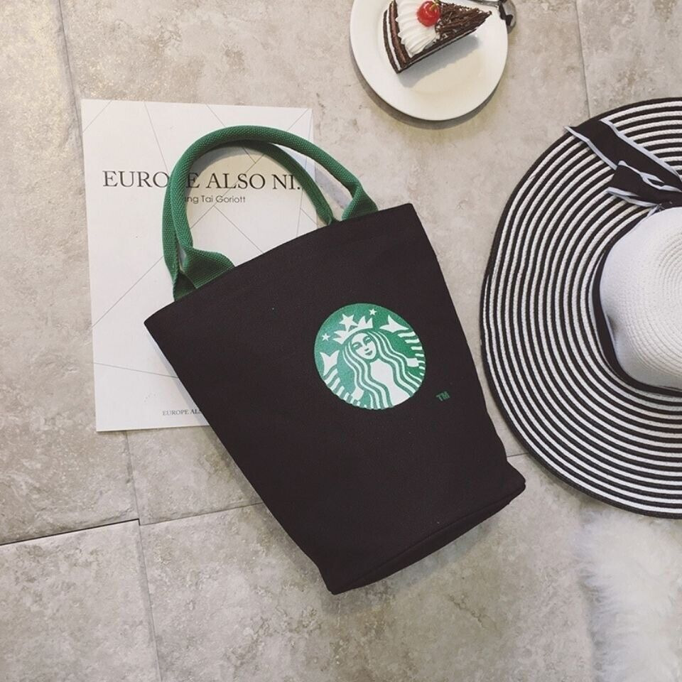 NEW Starbucks Canvas Bucket Bag Lady Handbag Women Shopping bags Limited Edition