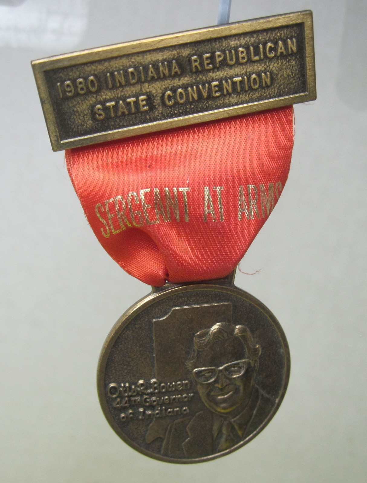 1980 Indiana State Republican Convention Otis R. Bowen 44th Governor  Medallion