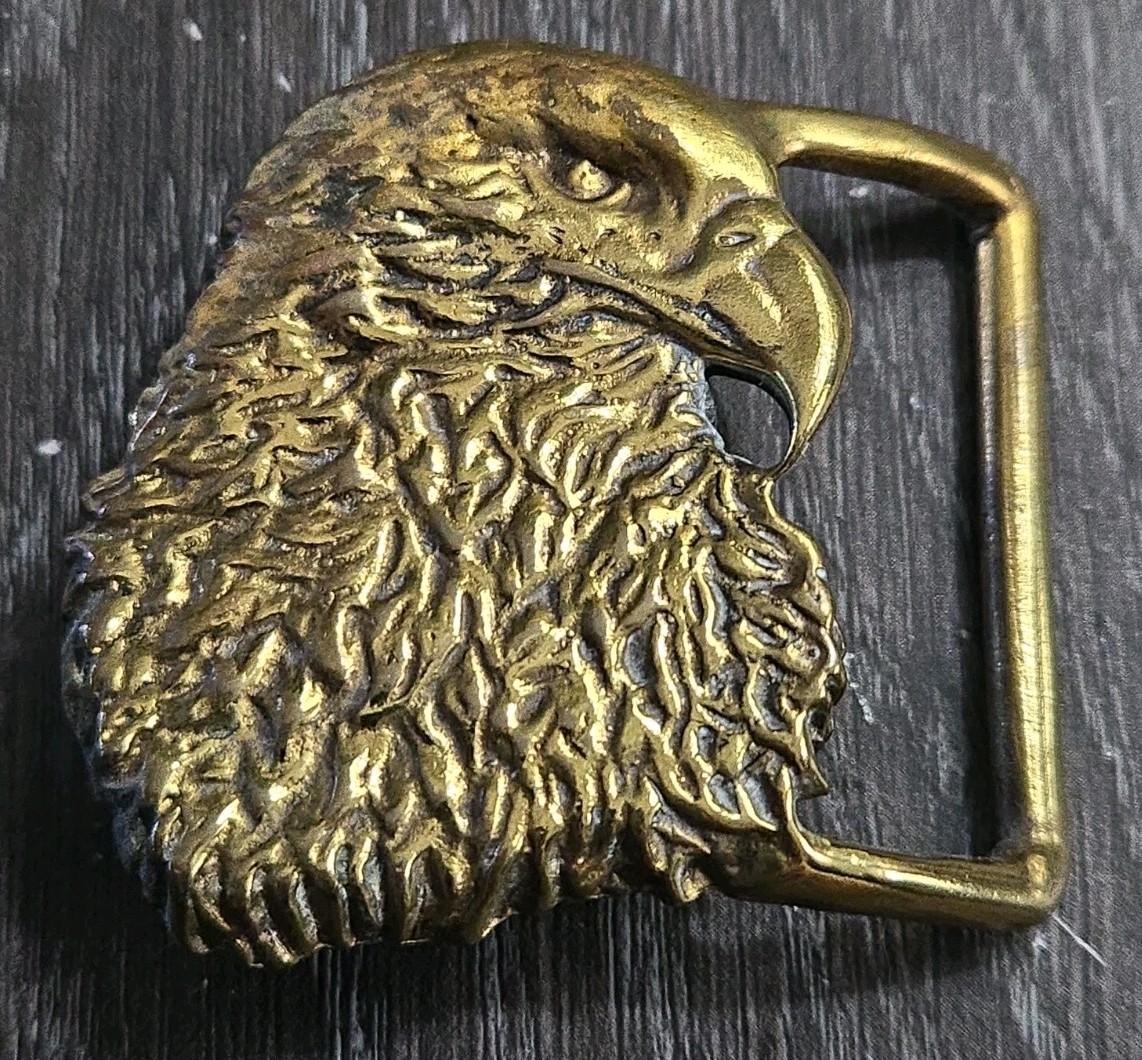 Leoma Lovegrove 1970s Solid Brass Eagle Vintage Belt Buckle Vintage Patriotic Leoma Lovegrove 1970s Solid Brass Eagle Vintage Belt Buckle Vintage Patriotic