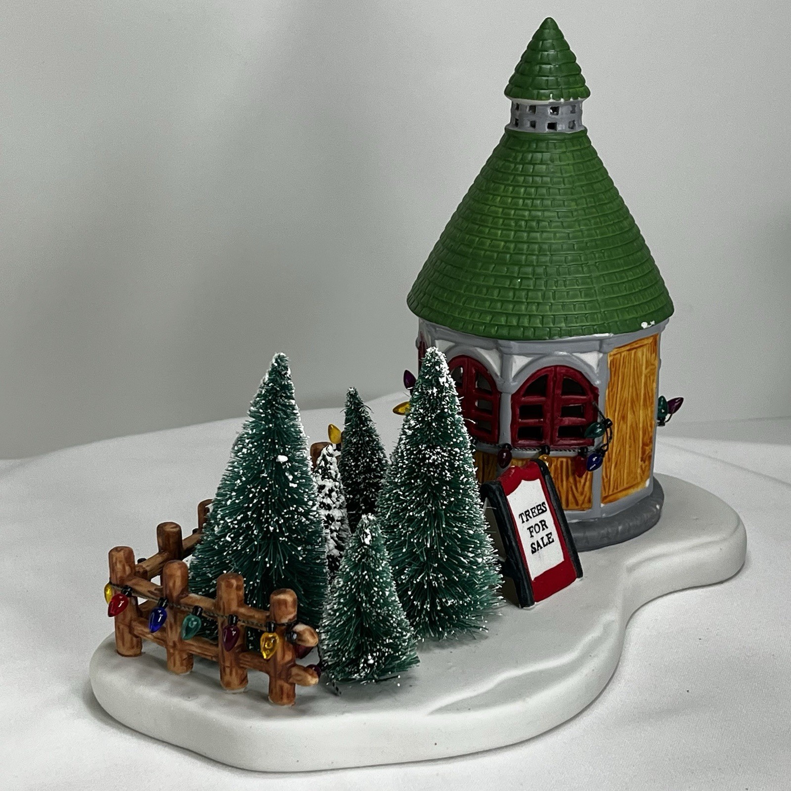 Vintage Lemax 1992 Christmas Hearthside Village “Trees For Sale” Hand-Painted Vintage Lemax 1992 Christmas Hearthside Village “Trees For Sale” Hand-Painted