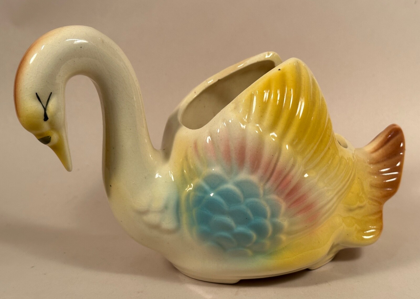 Swan Planter, American Bisque Co. Vintage. USA 7001