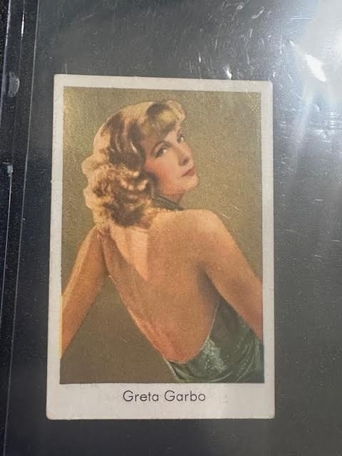 1934 Goldfilm Series 1 Tobacco Salem Back Greta Garbo EX-MT