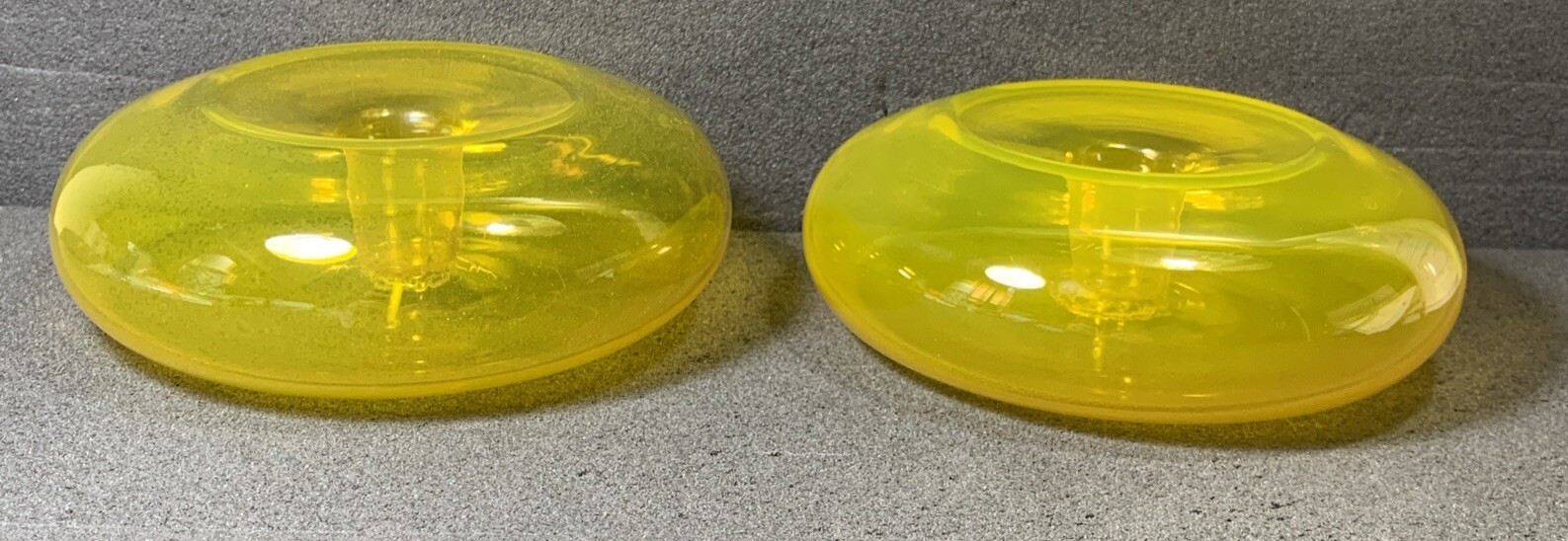 Winslow Anderson Yellow Floating Candle Holder, #902, BLENKO RARE HARD TO FIND