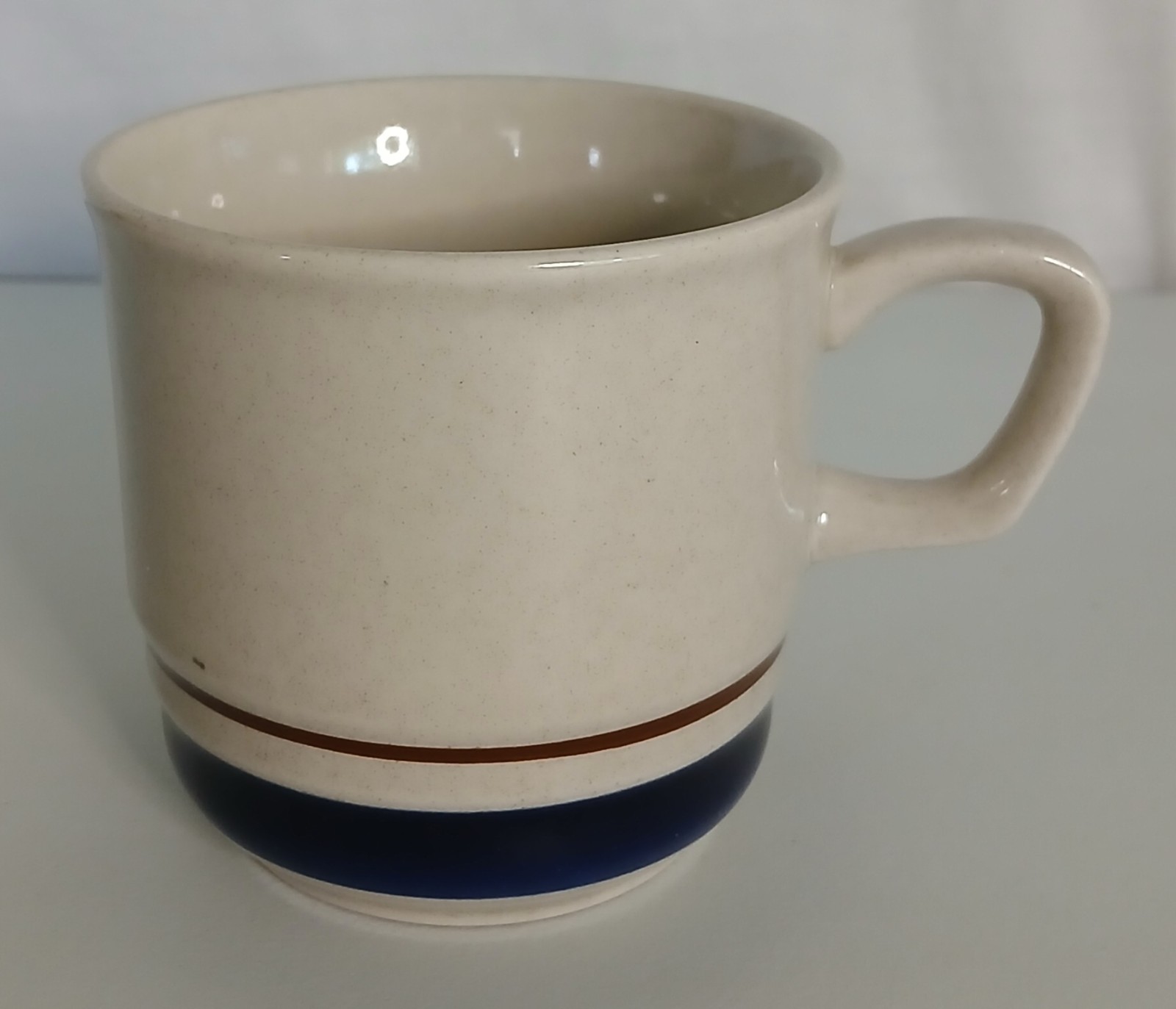 Vtg Contemporary Chateau Handpainted Stoneware Coffee Mug Cup Yamaka Japan