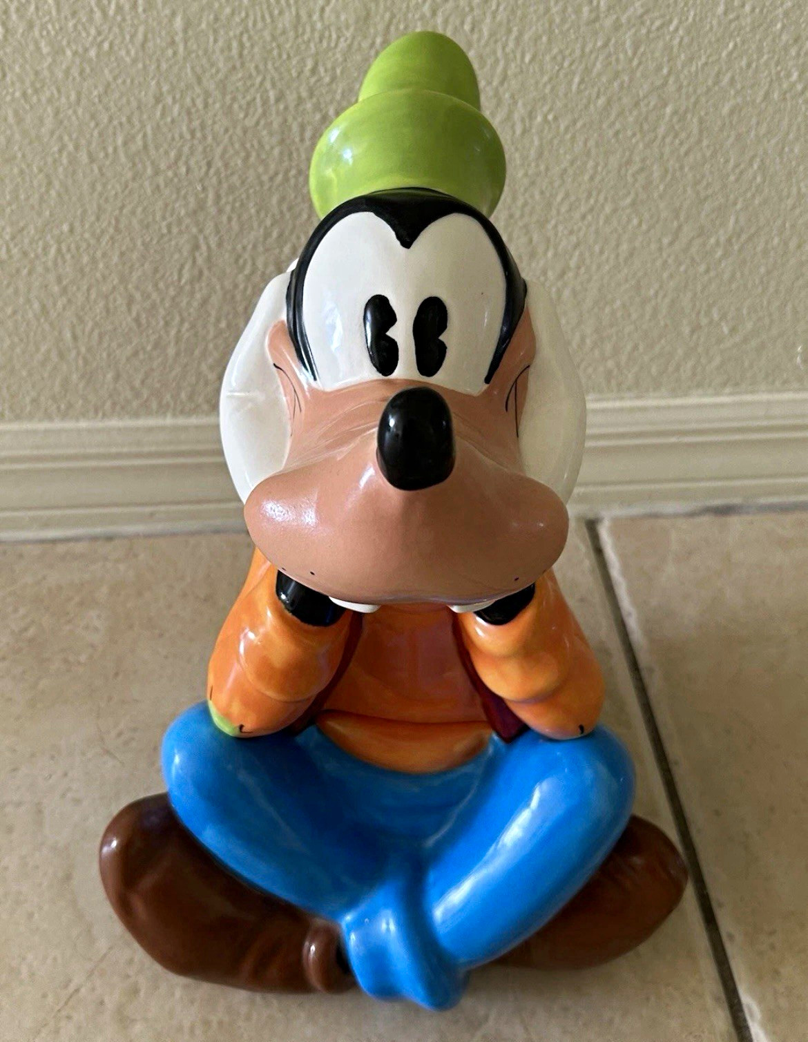 Vintage Disney Goofy Cookie Jar Treasure Craft Mexico 13\