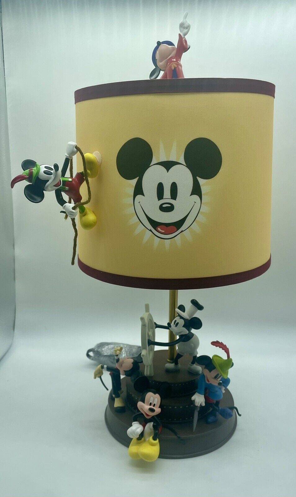 Disney Mickey Mouse Through The Years Limited Edition Lamp Bradford Exchange