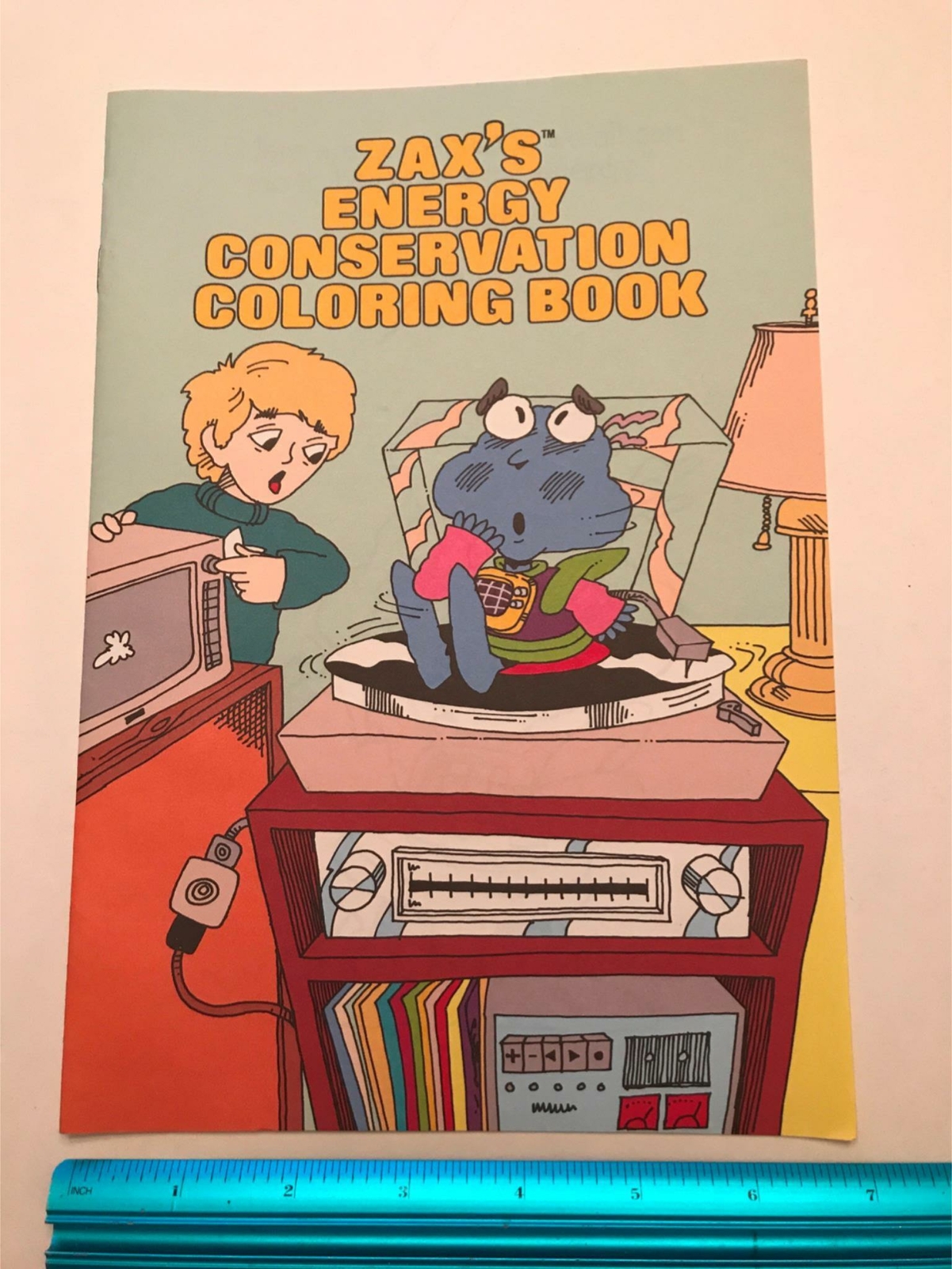 Vtg 1984 Duke Power Zax\'s Energy Electric Conservation Promo Coloring Book NOS -