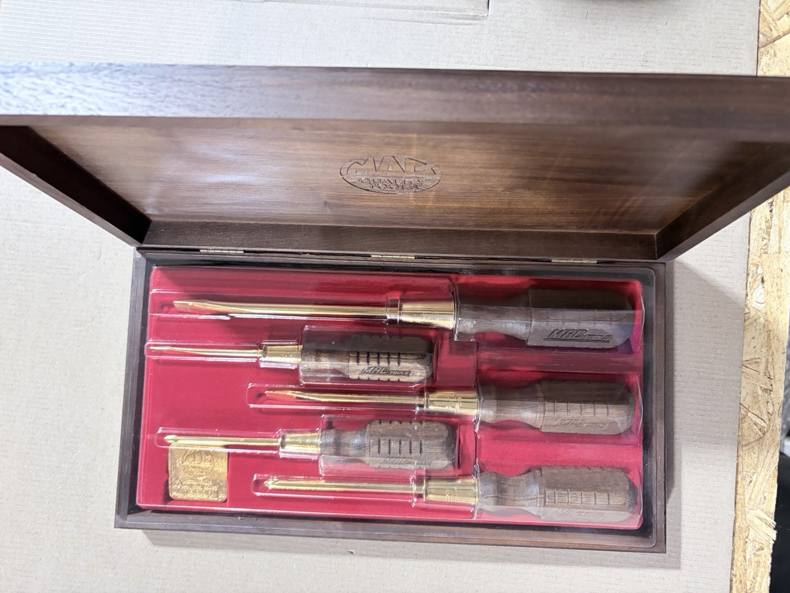 VINTAGE 1986 Mac Tools Limited Edition 24K Gold Plated  Serial #03220 - NIB COA