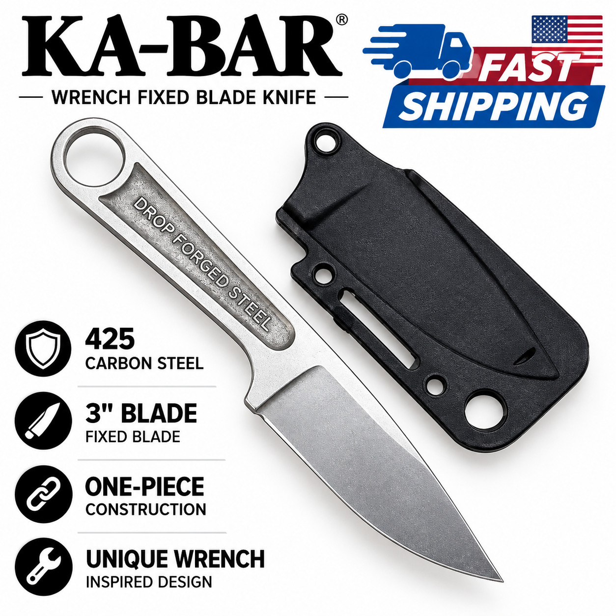 Ka-Bar Wrench Fixed Knife 3
