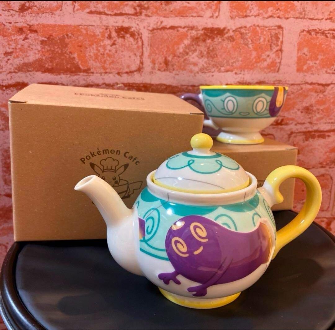 Pokemon Cafe Polteageist Teapot & Sinistea Cup Set Limited Japan Tea Pot Mug