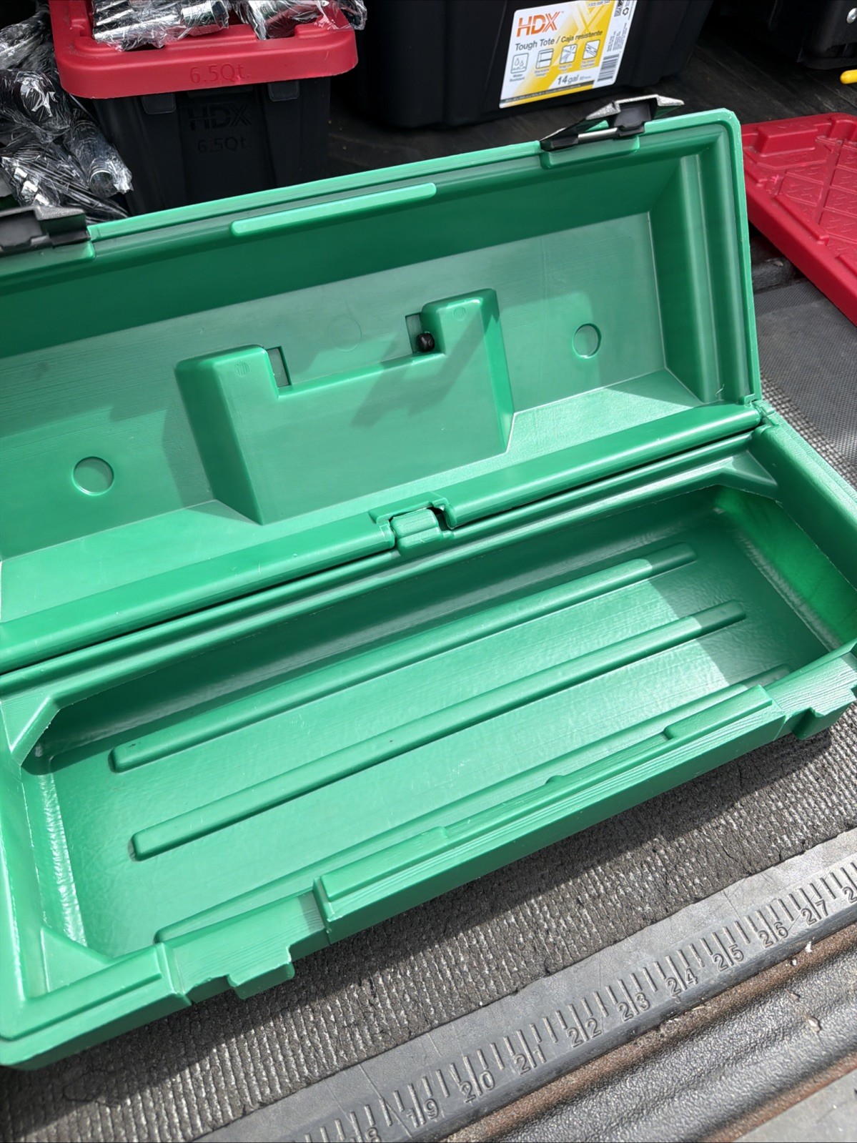 Rare SK Tools USA Green Plastic Permanex Toolbox Tool Chest 1970s Rare 17”x 6