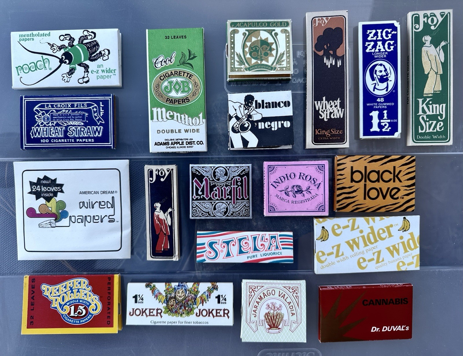 CHOICE OF - ONE ONLY - CIGARETTE ROLLING PAPER PACK VINTAGE 1970s UNUSED/MINT