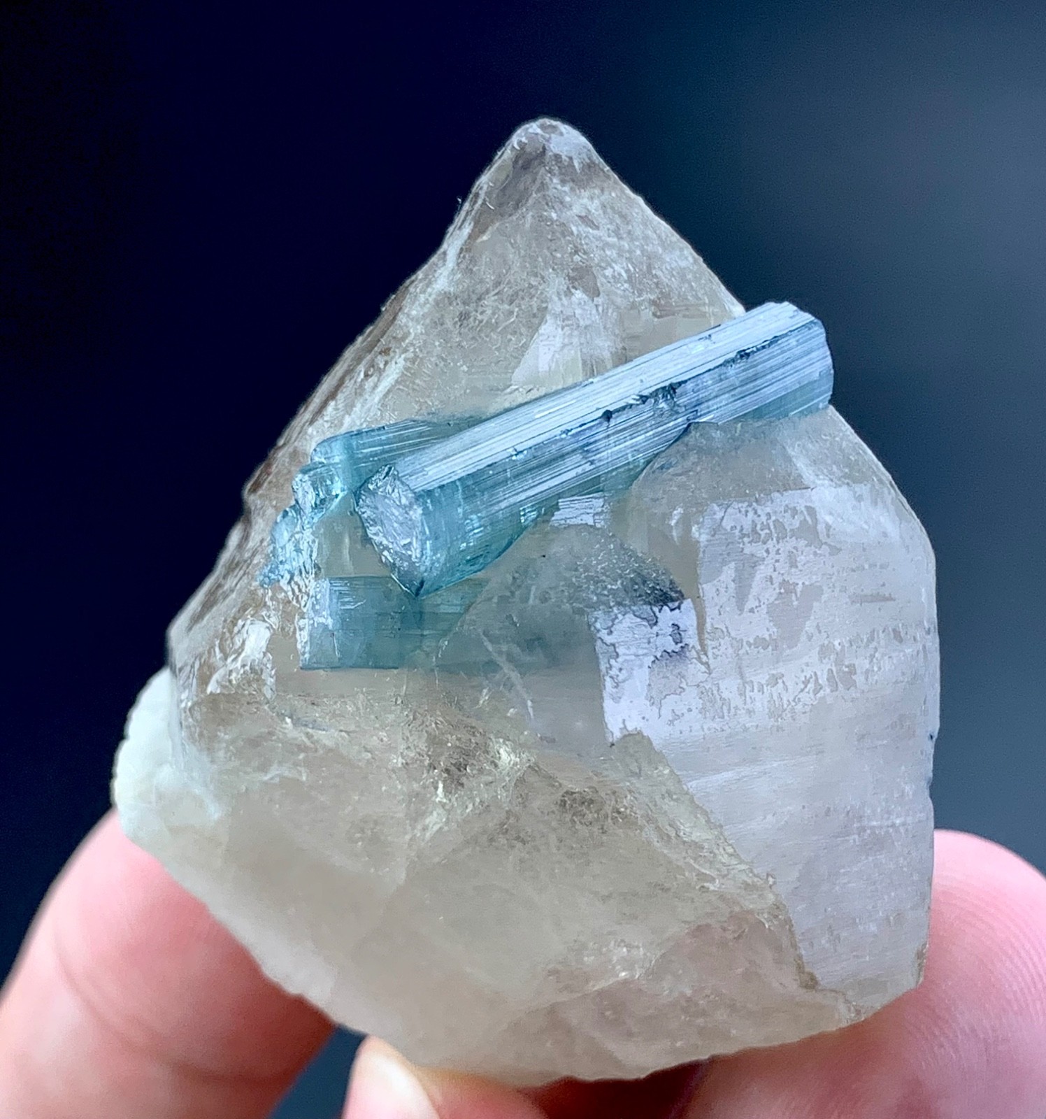 340 Carat Blue Tourmaline Crystal Specimen From Afghanistan
