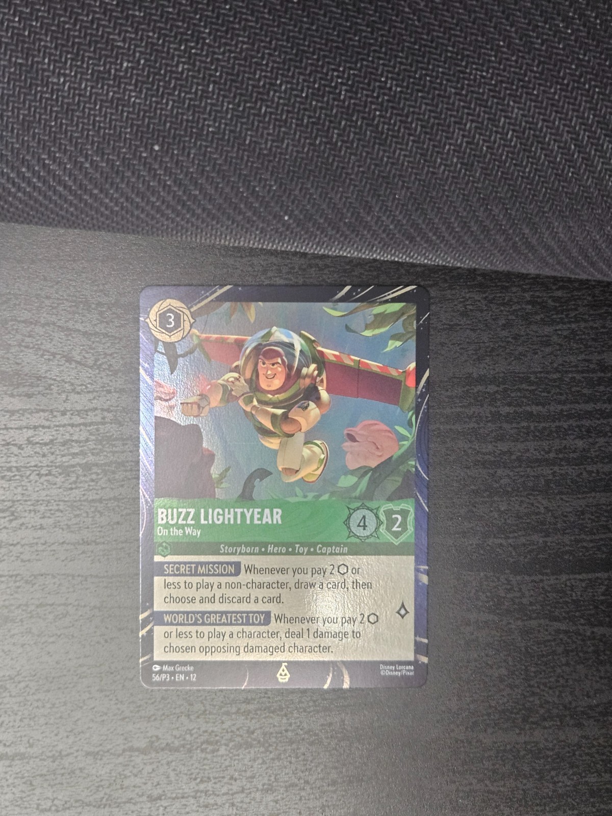 Buzz Lightyear On the Way Lorcana Wilds Unknown Disney Park Exclusive Promo Foil