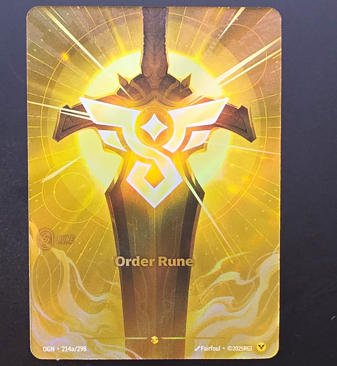 Riot Games 2025 League of Legends Order Rune OGN-214a/298 Hologram /298