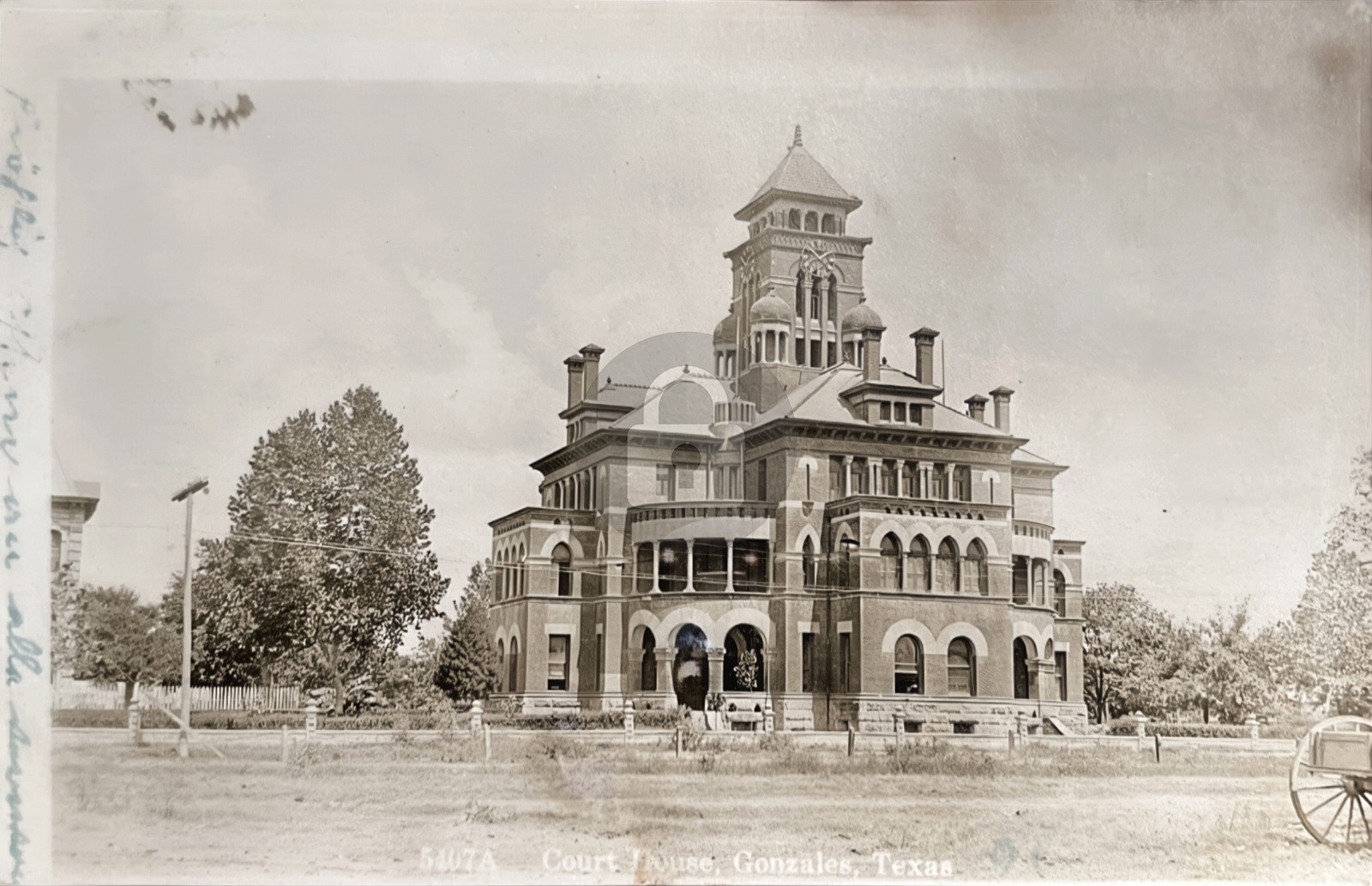 Gonzales TX Texas 1911 Court House RPPC Photo Postcard COPY Gonzales TX Texas 1911 Court House RPPC Photo Postcard COPY