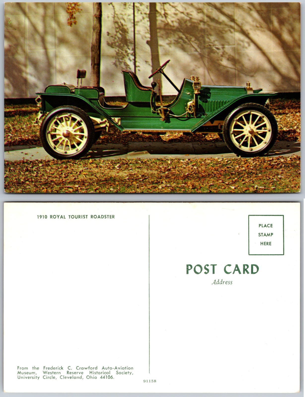 Frederick Crawford Auto Aviation Museum Royal Tourist Postcard