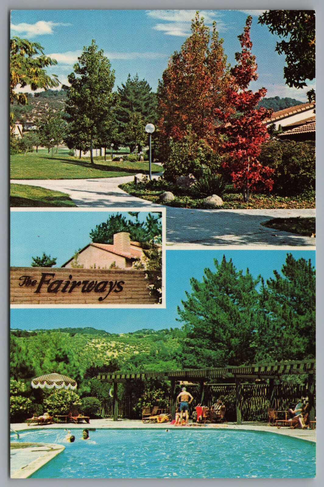 Napa CA The Fairways at Silverado Condominiums Golf Country Club c1970s Postcard
