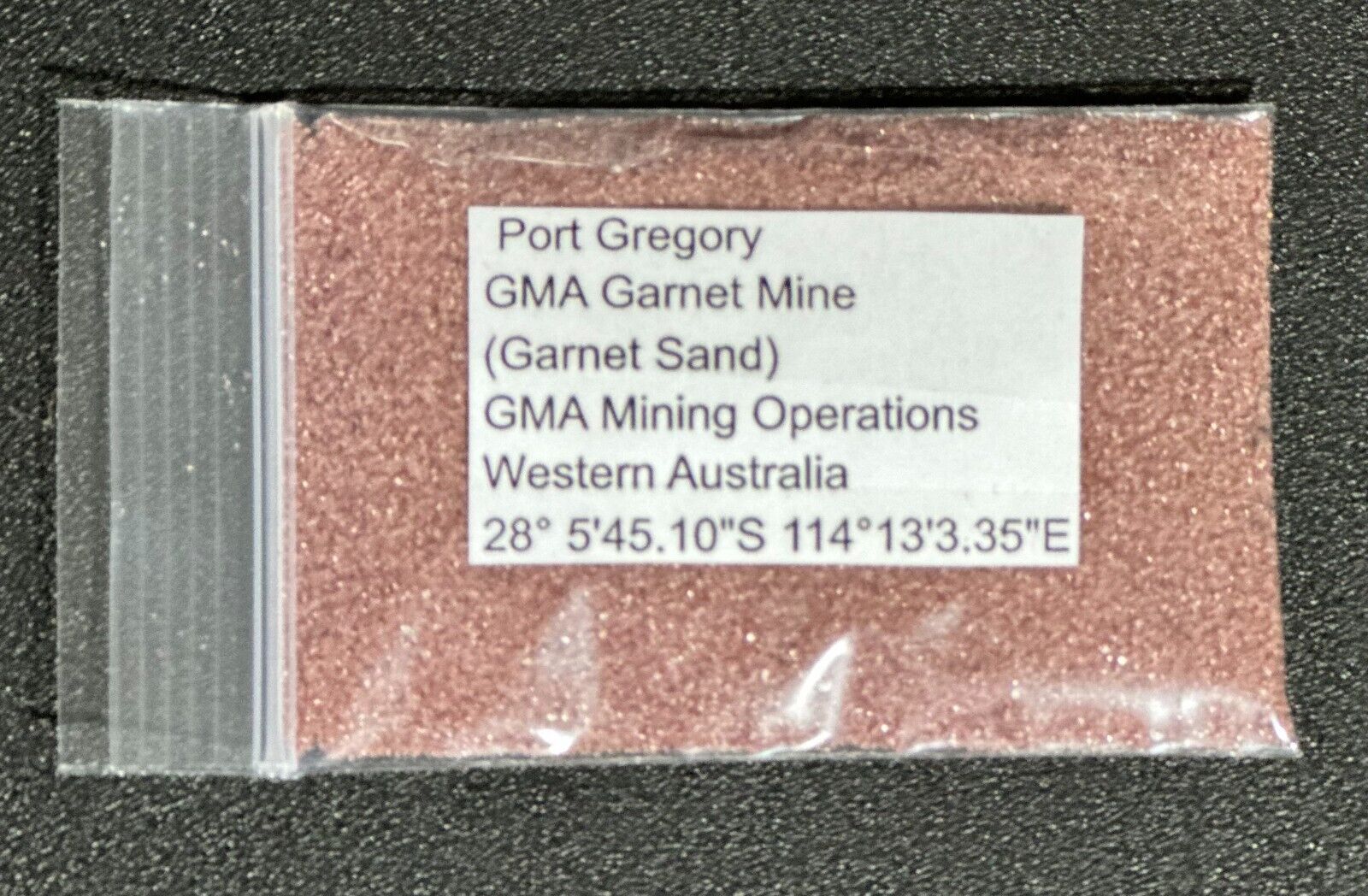 Aulstralia Port Gregoey (Garnet) Sand Sample
