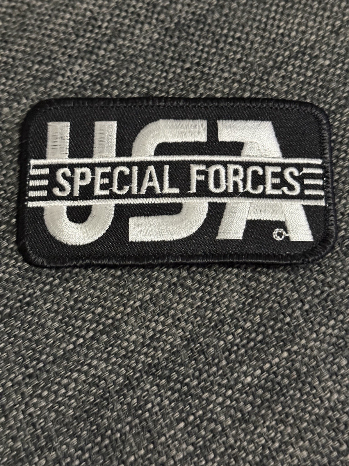 USA Special Forces Logo Military Style Embroidered Patch 4x2 USA Special Forces Logo Military Style Embroidered Patch 4x2